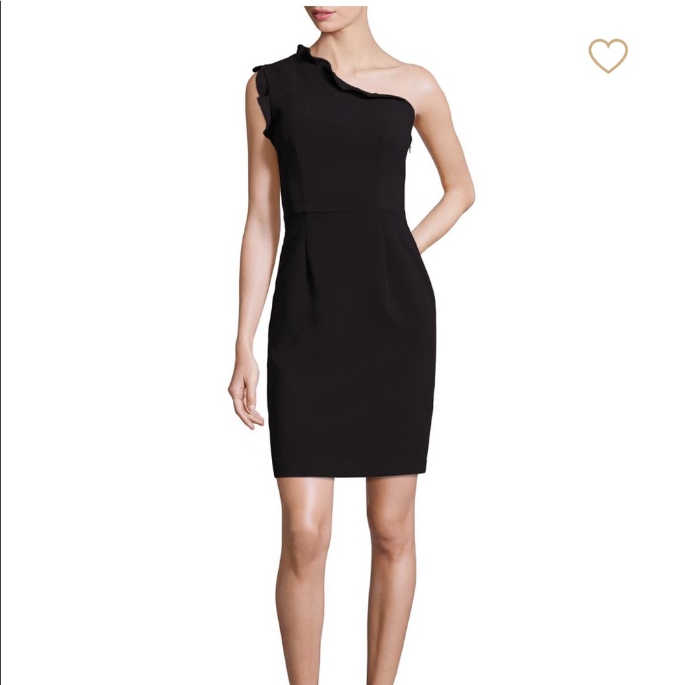 Black Halo One Shoulder Dress